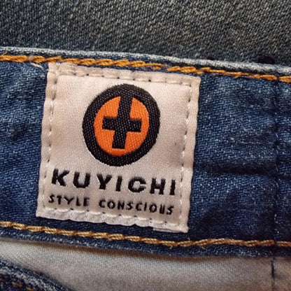 Kuyichi Daniel Men's Blue Regular Fit Straight Leg Faded Denim Jeans W34 L32 - Timelessfashions