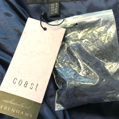 Coast Tamara French Navy Chiffon Dress UK 8 US 4 EU 36 - Timelessfashions