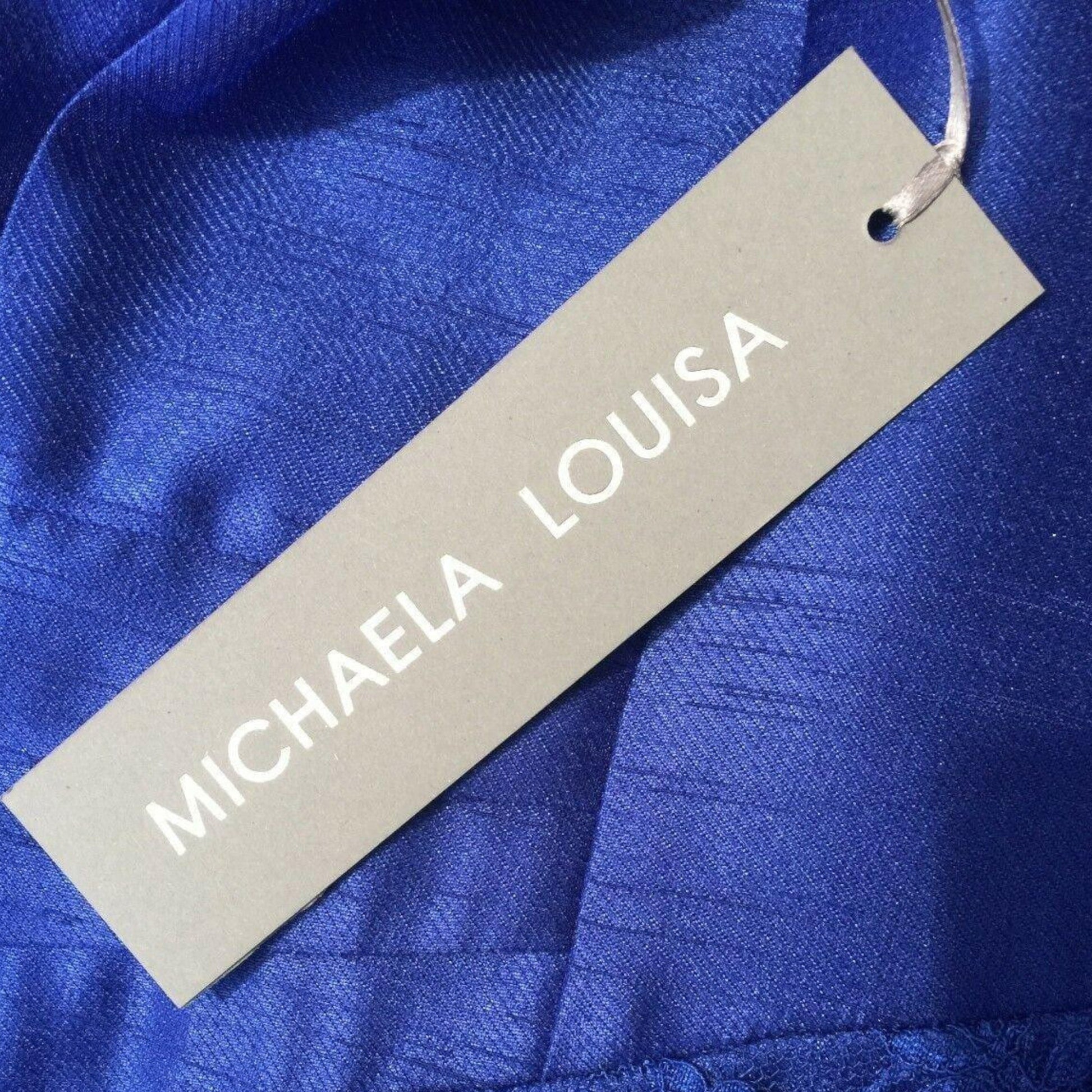 Michaela Louisa Royal Blue Lace Special Occasion Outfit UK 10 US 6 EU 38 - Timelessfashions