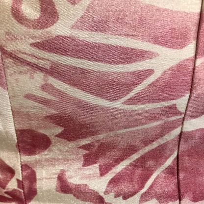 Pink and cream material swatch