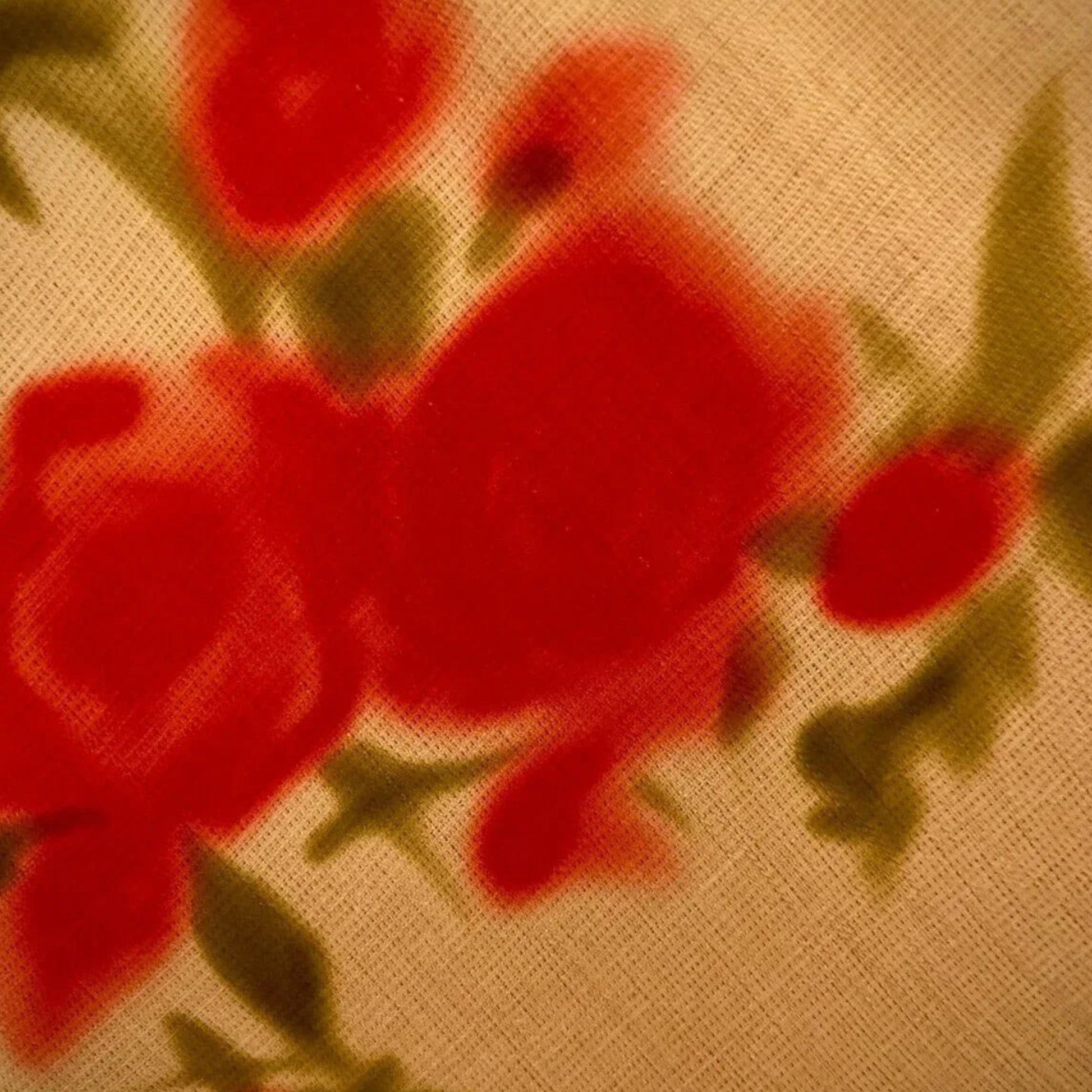 Chrystiano Beige & Red Floral Special Occasion Outfit UK 12 US 8 EU 40 - Timelessfashions