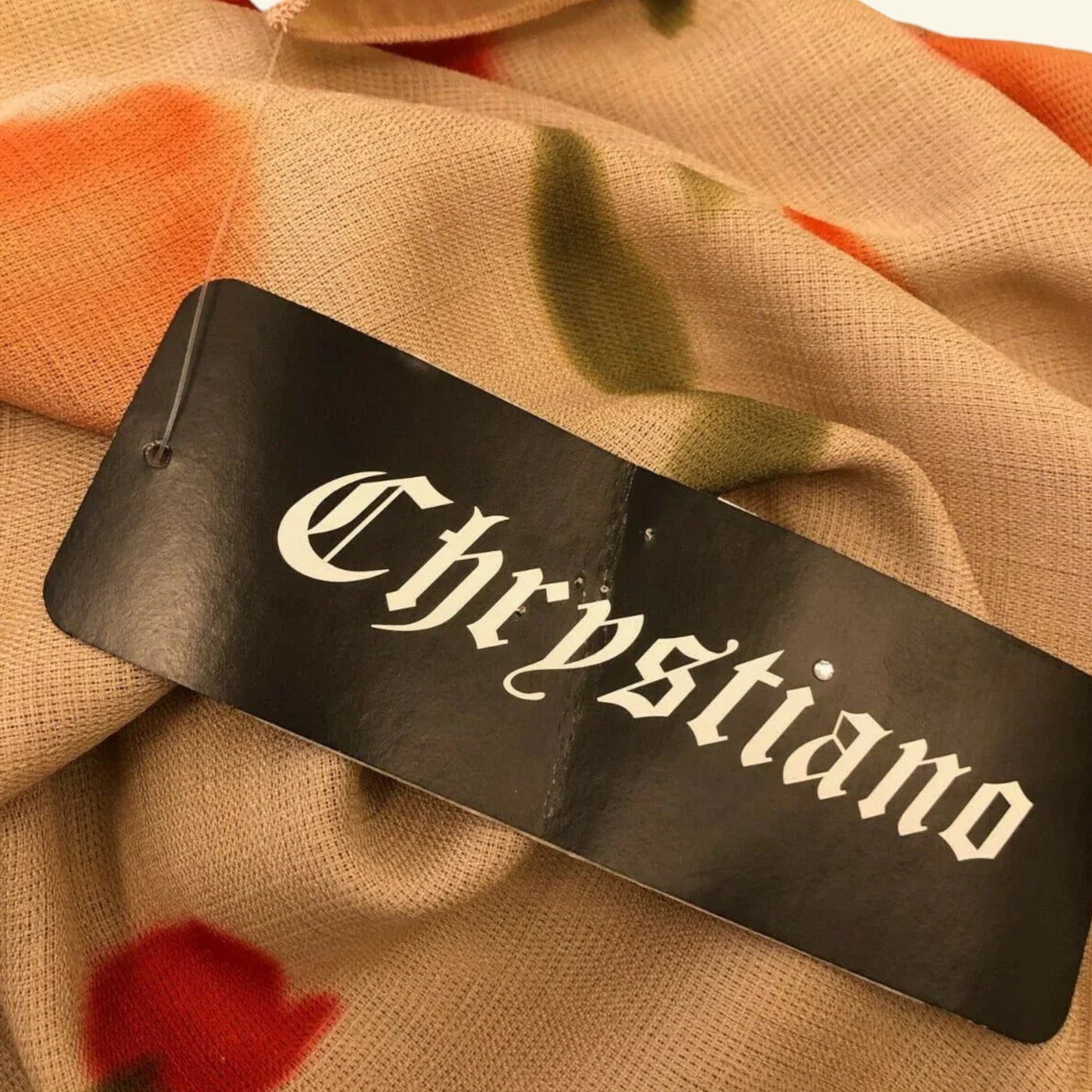 Chrystiano Beige & Red Floral Special Occasion Outfit UK 12 US 8 EU 40 - Timelessfashions