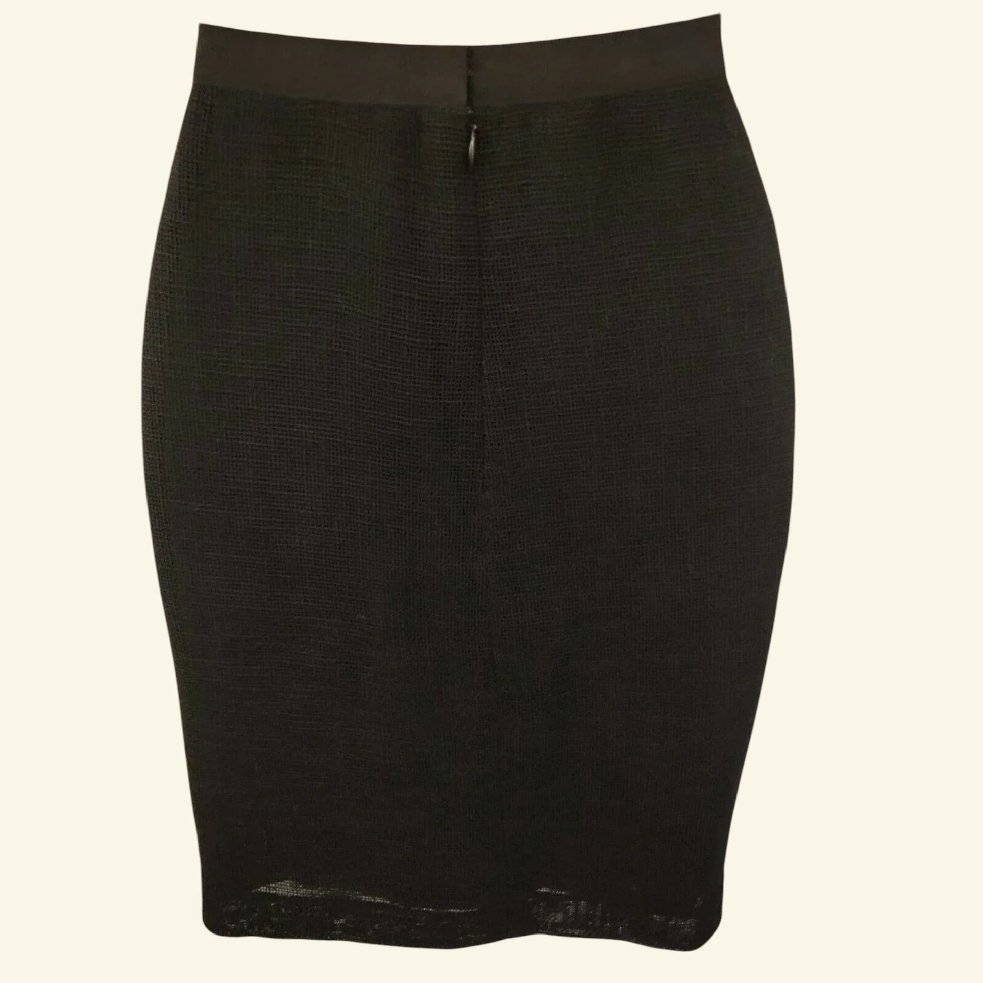 Behnaz Sarafpour Black Floral Mini Pencil Skirt UK 8 US 4 EU 36 - Timelessfashions