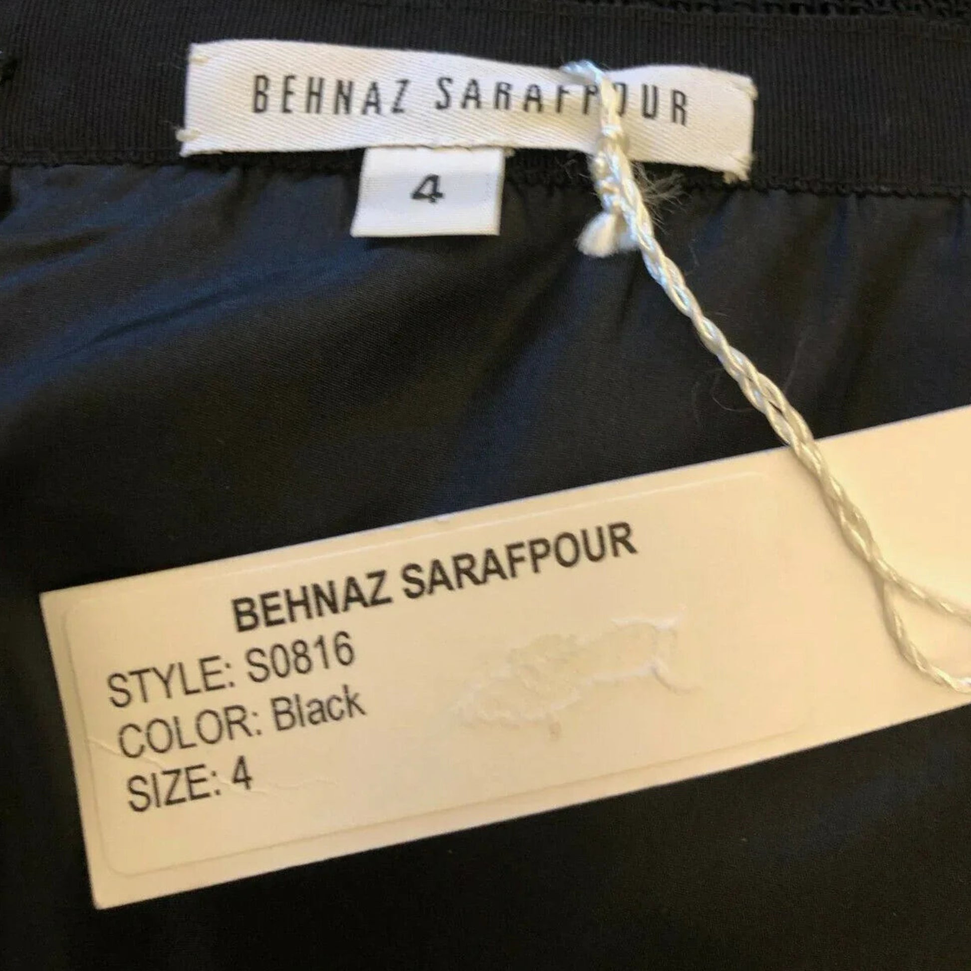 Behnaz Sarafpour Black Floral Mini Pencil Skirt UK 8 US 4 EU 36 - Timelessfashions