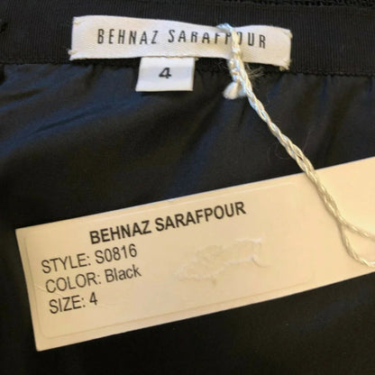 Behnaz Sarafpour Black Floral Mini Pencil Skirt UK 8 US 4 EU 36 - Timelessfashions