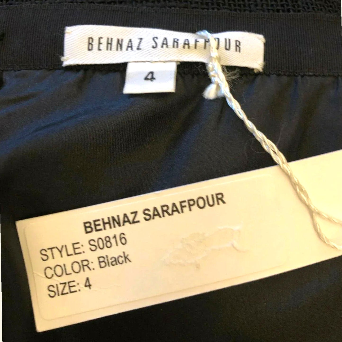 Behnaz Sarafpour Black Floral Mini Pencil Skirt UK 10 US 6 EU 38 - Timelessfashions