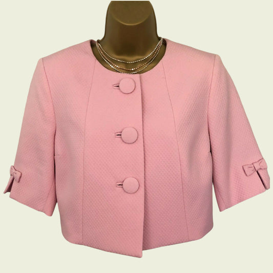 Libra Baby Pink Short Occasion Jacket UK 14 US 10 EU 42