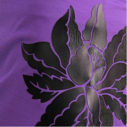 Just Cavalli Ladies Purple & Black A-Line Mini Skirt UK 12 EU 40 IT 44 - Timelessfashions