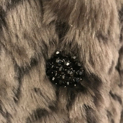 Aquascutum Vintage Womens Brown Faux Fur Jacket UK 14/16 US 10/12 EU 42/44 - Timelessfashions