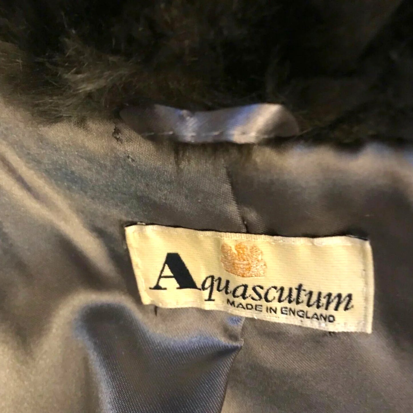 Aquascutum Vintage Womens Brown Faux Fur Jacket UK 14/16 US 10/12 EU 42/44 - Timelessfashions