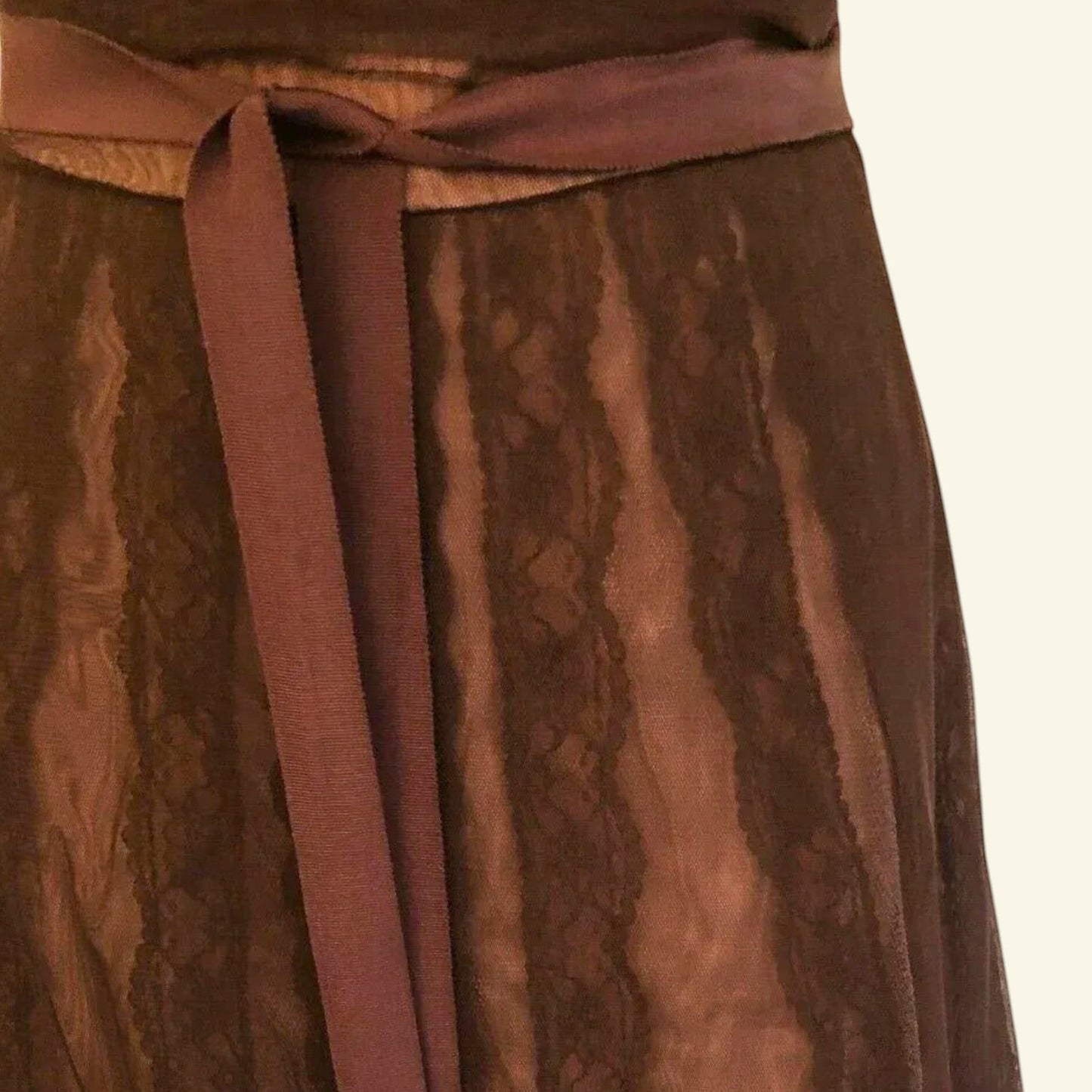 BCBG MAXAZRIA Brown Tulle Fit & Flare Strapless Cocktail Dress UK 10 US 6 EU 38 - Timelessfashions