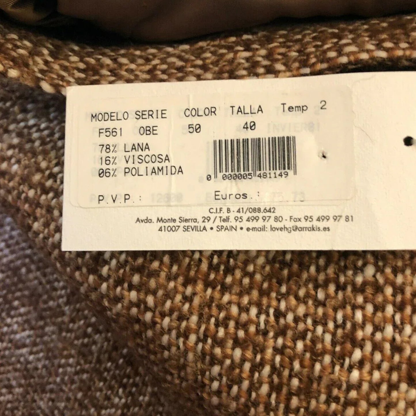 Hermes Govantes Rust Brown Tweed Pencil Skirt UK 10 US 6 EU 38 IT 42 - Timelessfashions
