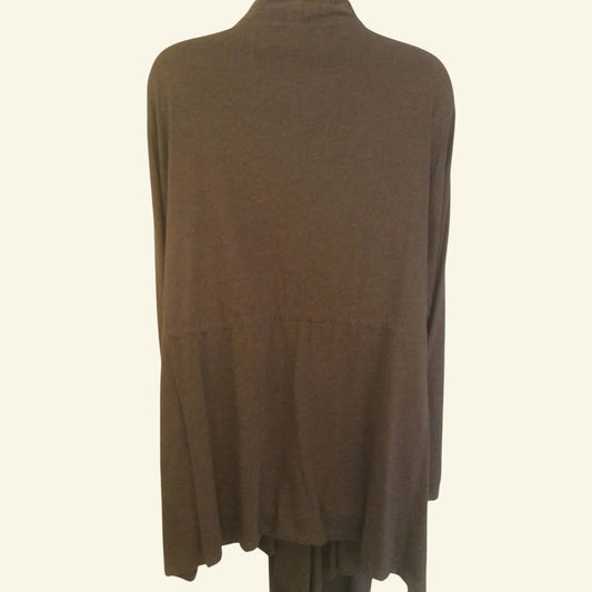 Taillissime La Redoute Creation Brown Long Cardigan UK 24/26 US 20/22 EU52/54 - Timelessfashions