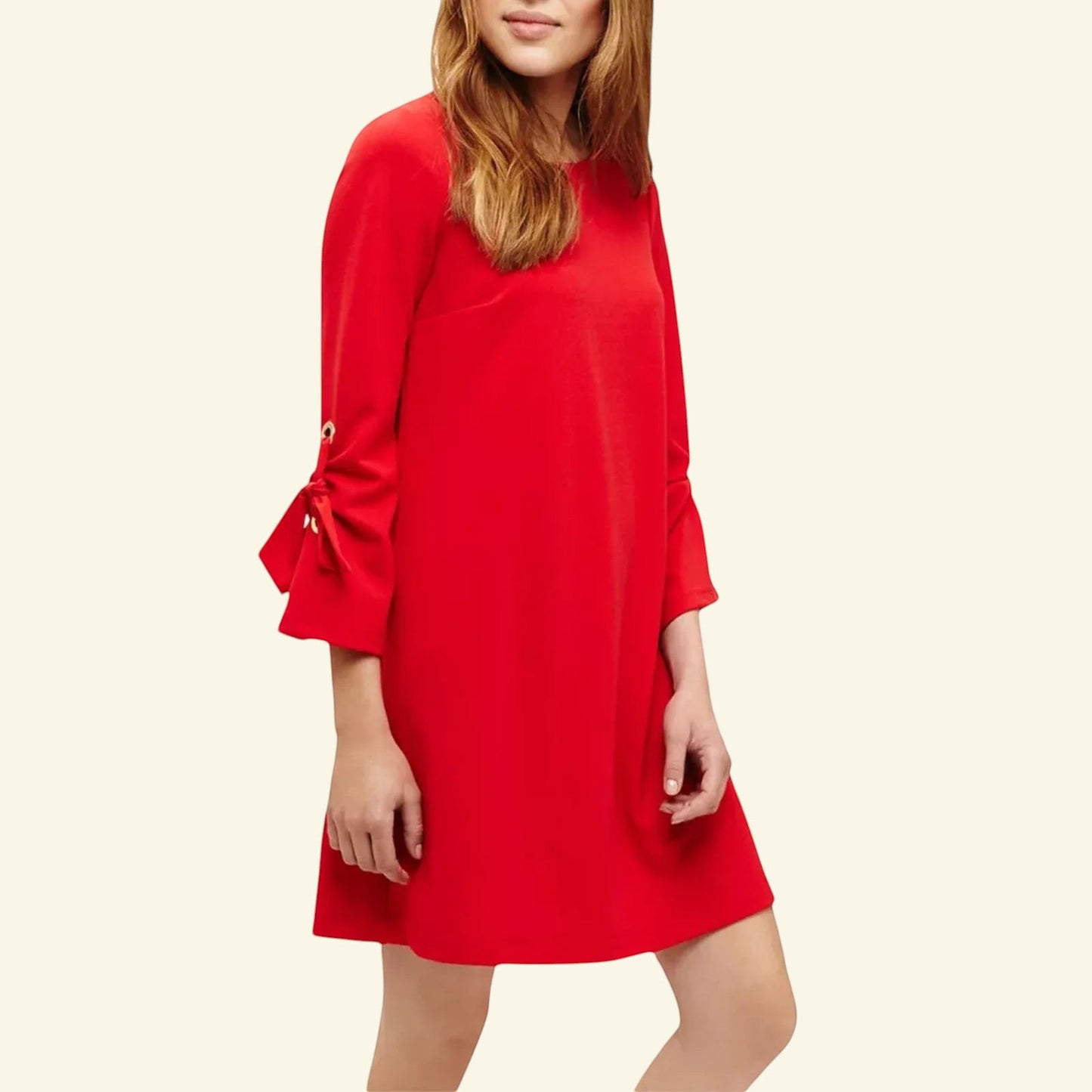 Phase Eight Cherry Red Tanya Tunic Dress UK 12 US 8 EU 40 - Timelessfashions