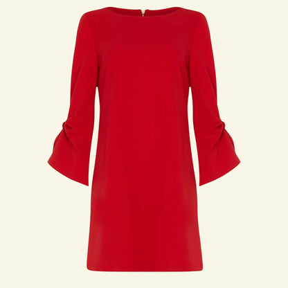 Phase Eight Cherry Red Tanya Tunic Dress UK 12 US 8 EU 40 - Timelessfashions