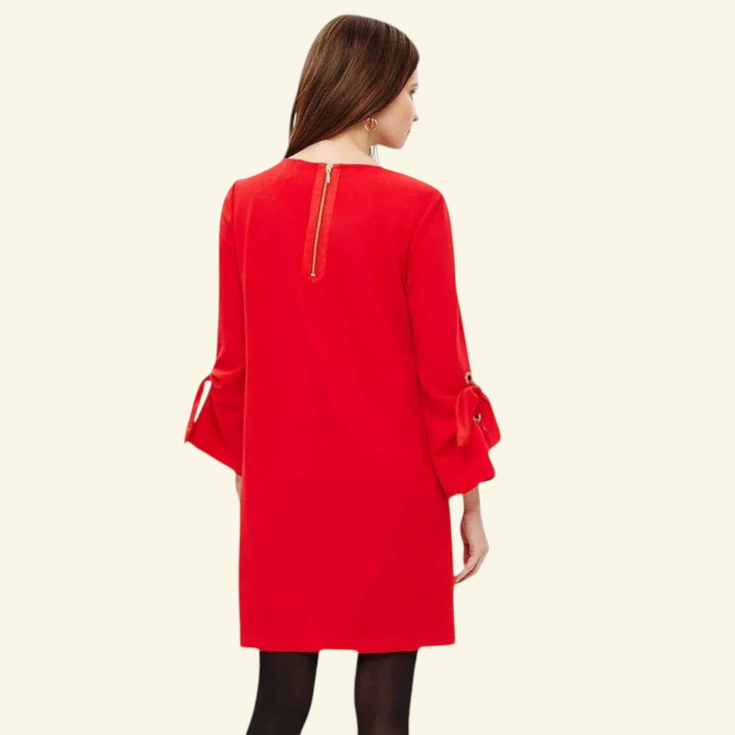 Phase Eight Cherry Red Tanya Tunic Dress UK 12 US 8 EU 40 - Timelessfashions