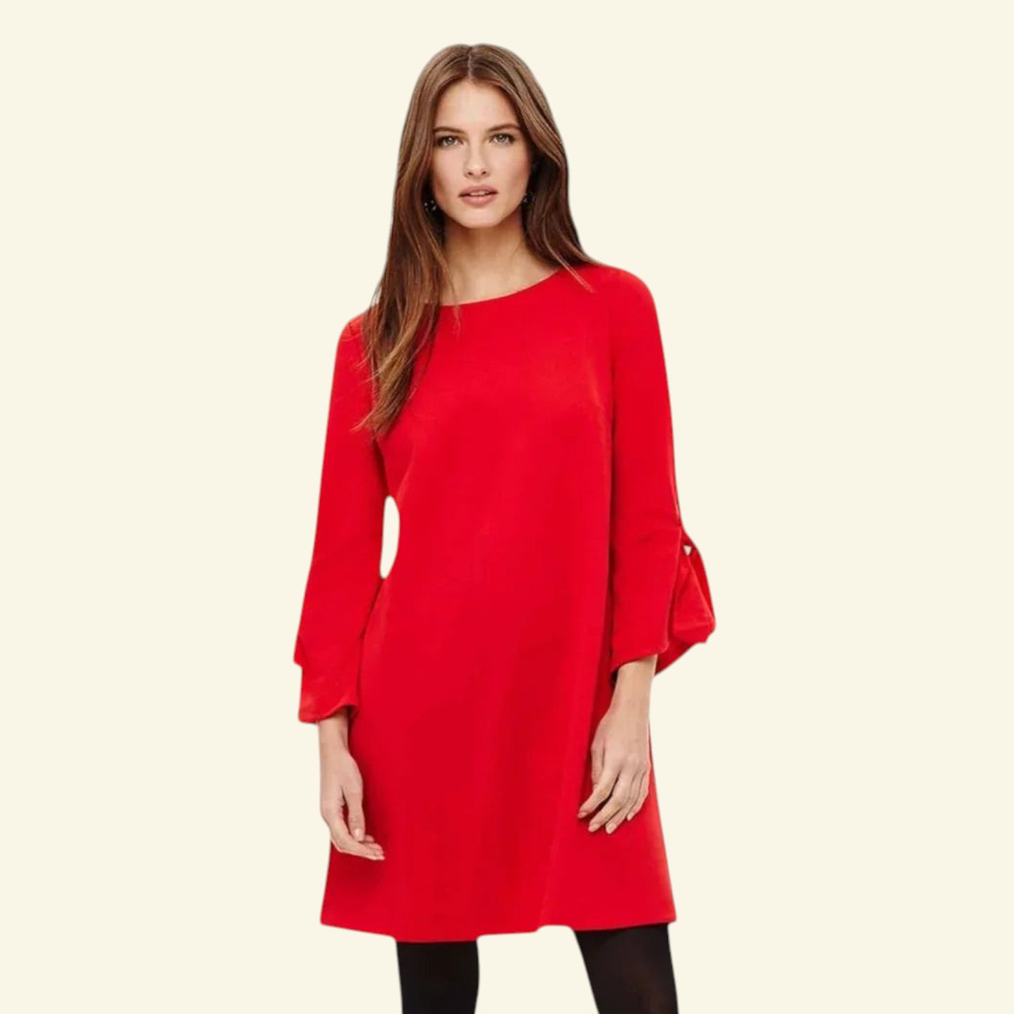 Phase Eight Cherry Red Tanya Tunic Dress UK 12 US 8 EU 40 - Timelessfashions