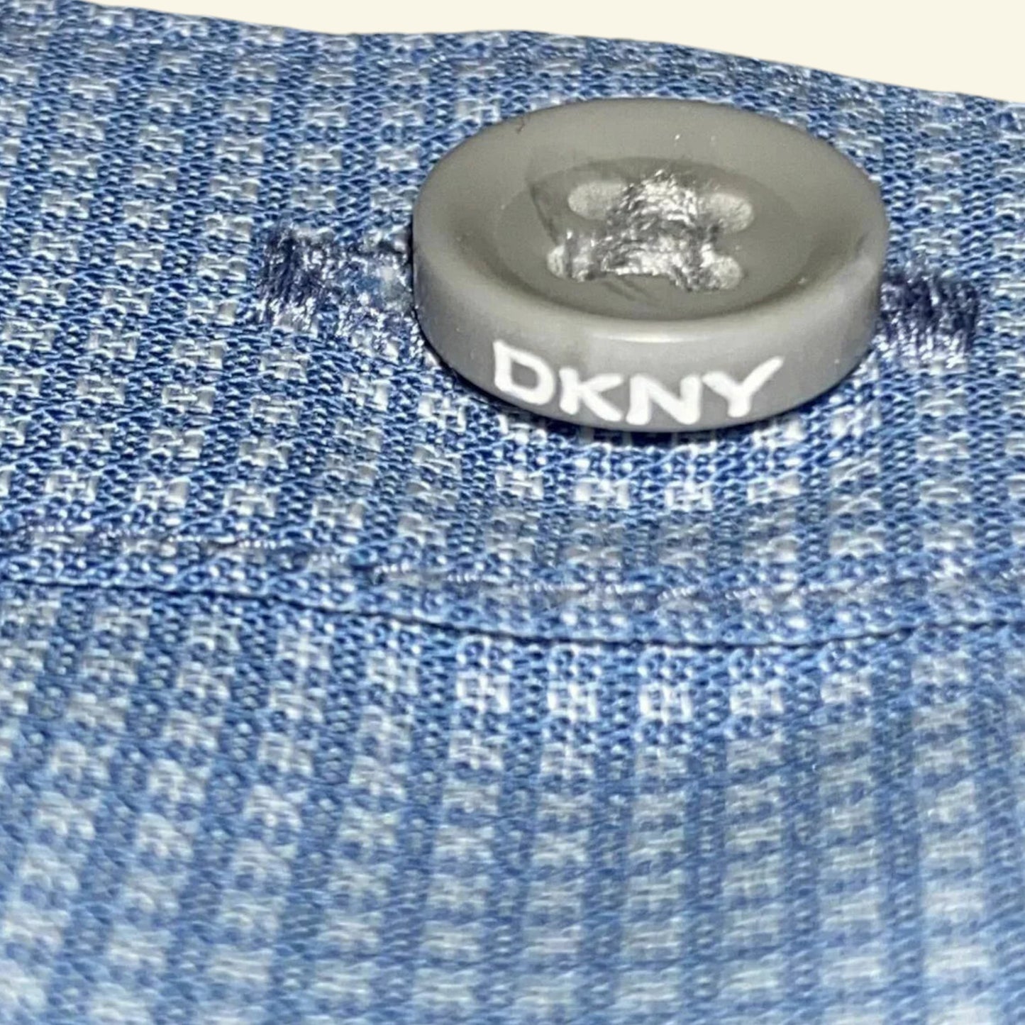 DKNY Mens Pure Check Blue Infinity Long Sleeve Shirt Size XL - Timelessfashions