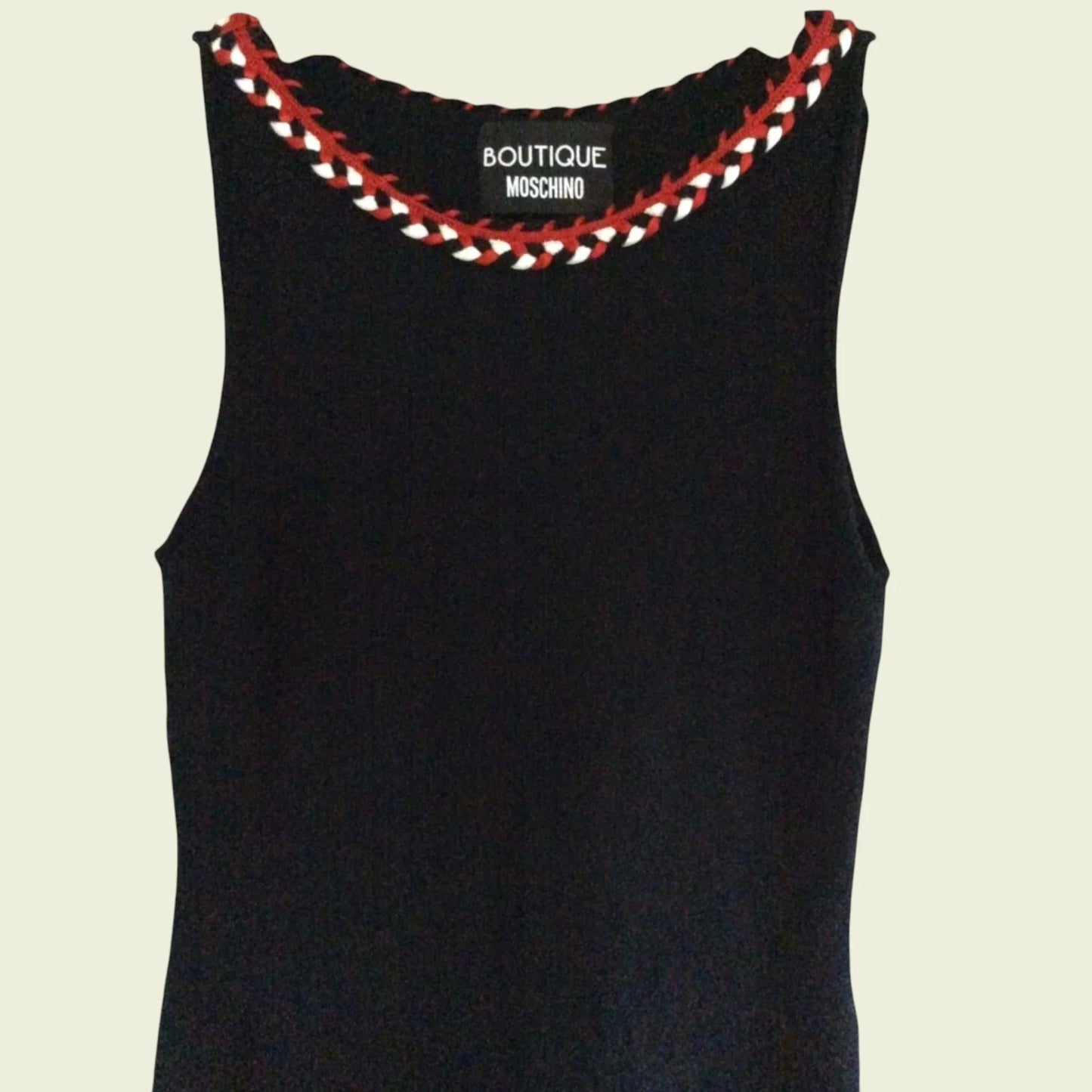 Boutique Moschino Black Pencil Dress UK 8 US 4 EU 36 IT 40 - Timelessfashions