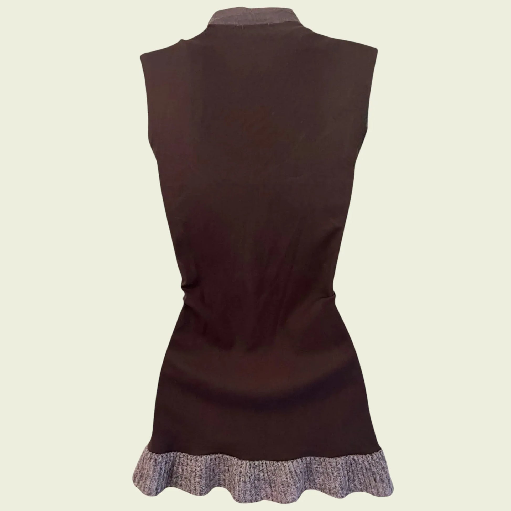 Siste's Womens Black & Grey Sleeveless Vest Top UK 10 US 6 EU 38 - Timelessfashions