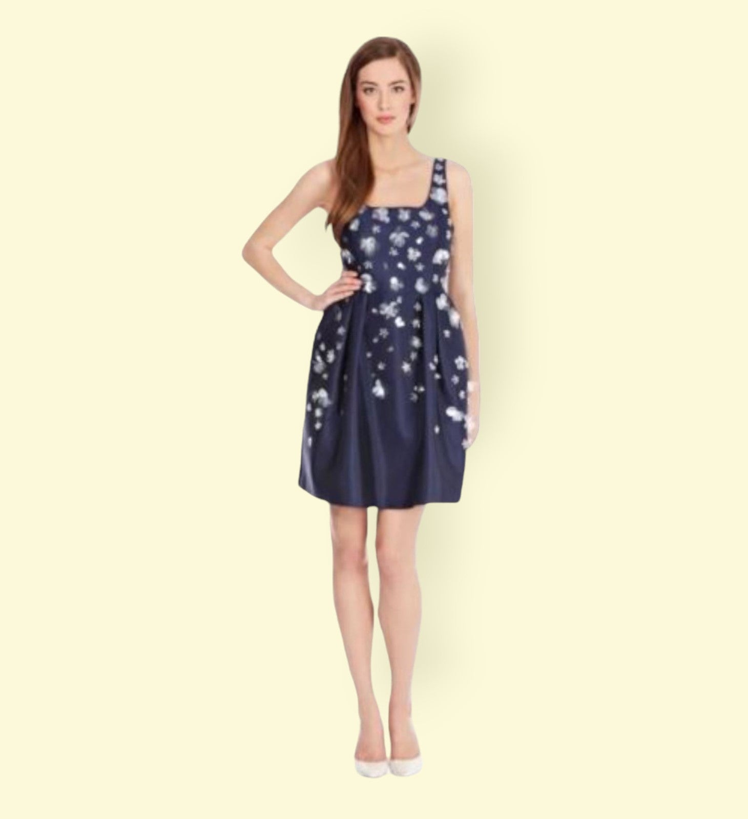 Coast Couture Navy Floral Beaded Silk Blend Dress UK 10 US 6 EU 38 Timeless Fashions