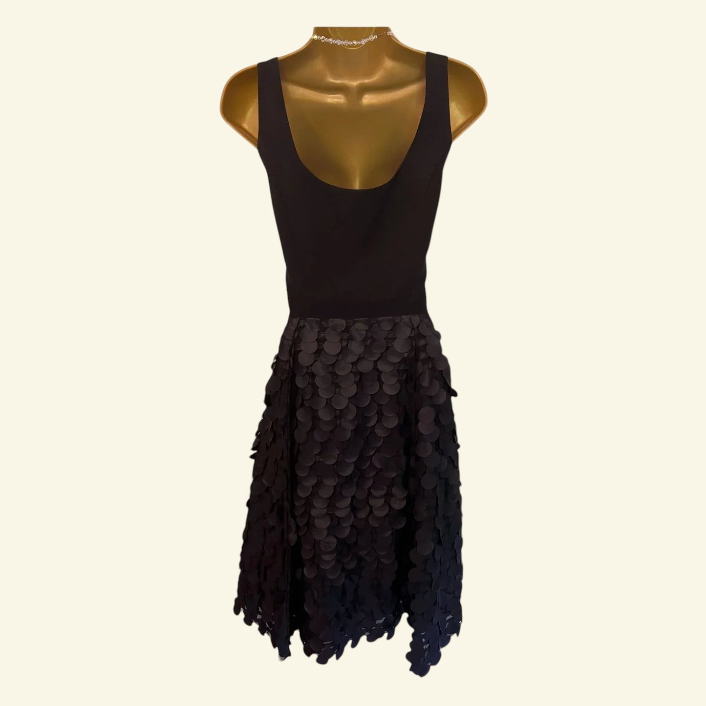 Phase Eight Black Fit & Flare Disc Detail Dress UK 12 US 8 EU 40 - Timelessfashions