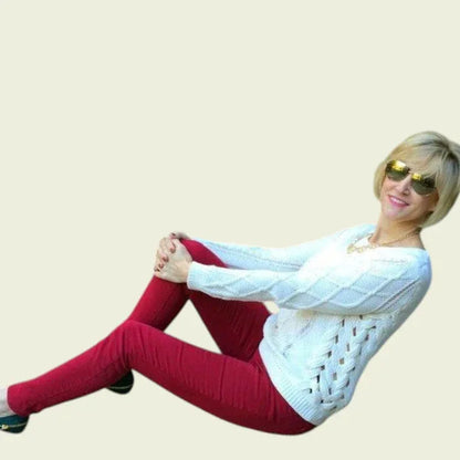 French Connection Red Skinny Stretch Jeans UK 14 US 10 EU 40 - Timelessfashions