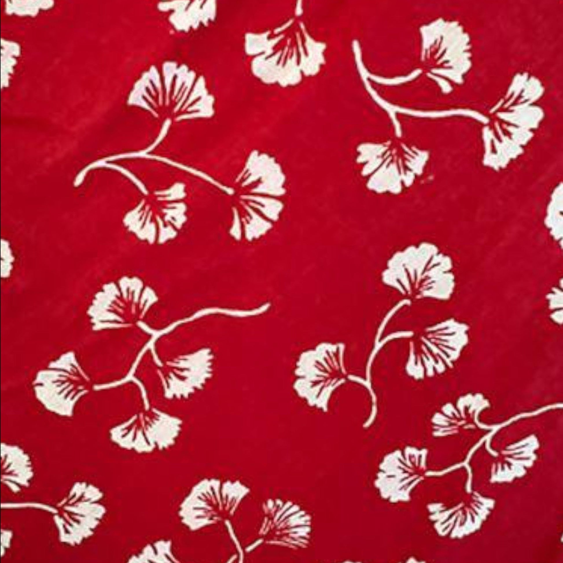 Ralph Lauren Red & White Cotton Floral Skirt Size S Approx UK 10/12 US 6/8 EU 38/40 - Timelessfashions