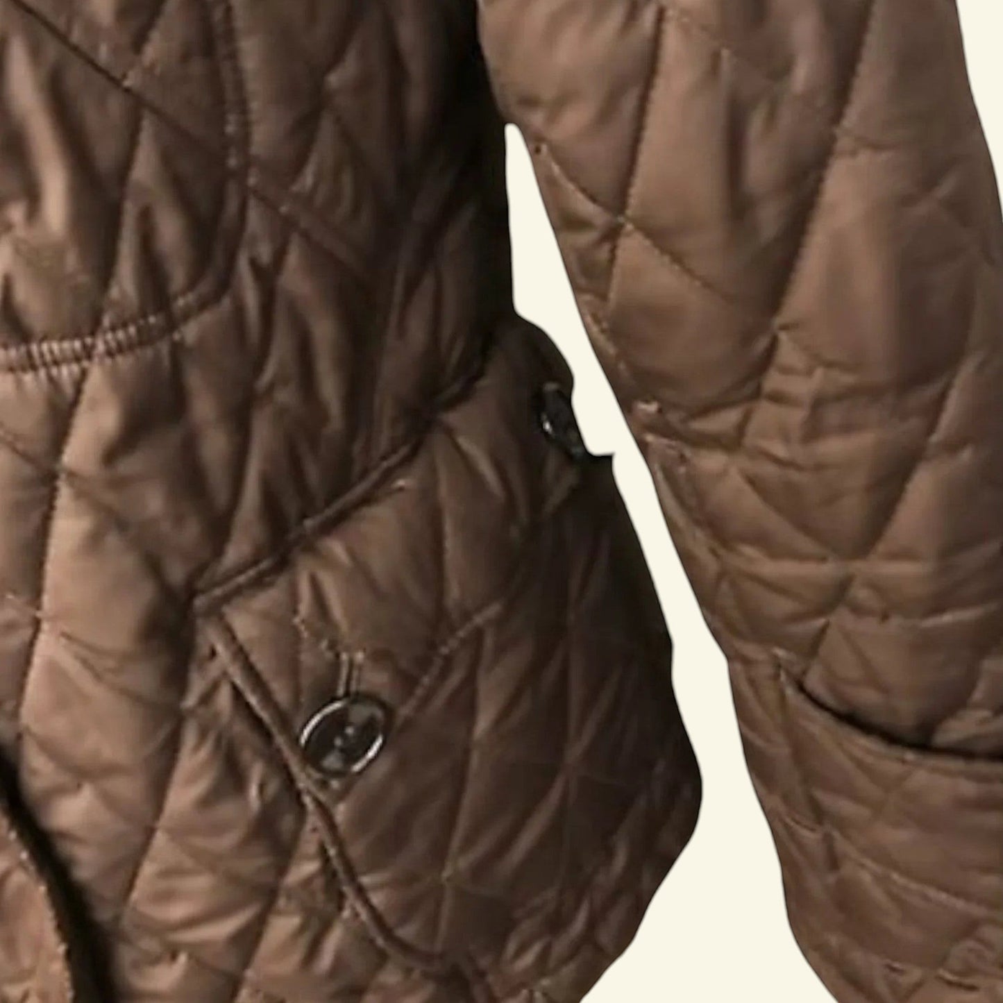 Fenn Wright Manson Ladies Brown Quilted Jacket UK 12 US 8 EU 40 - Timelessfashions