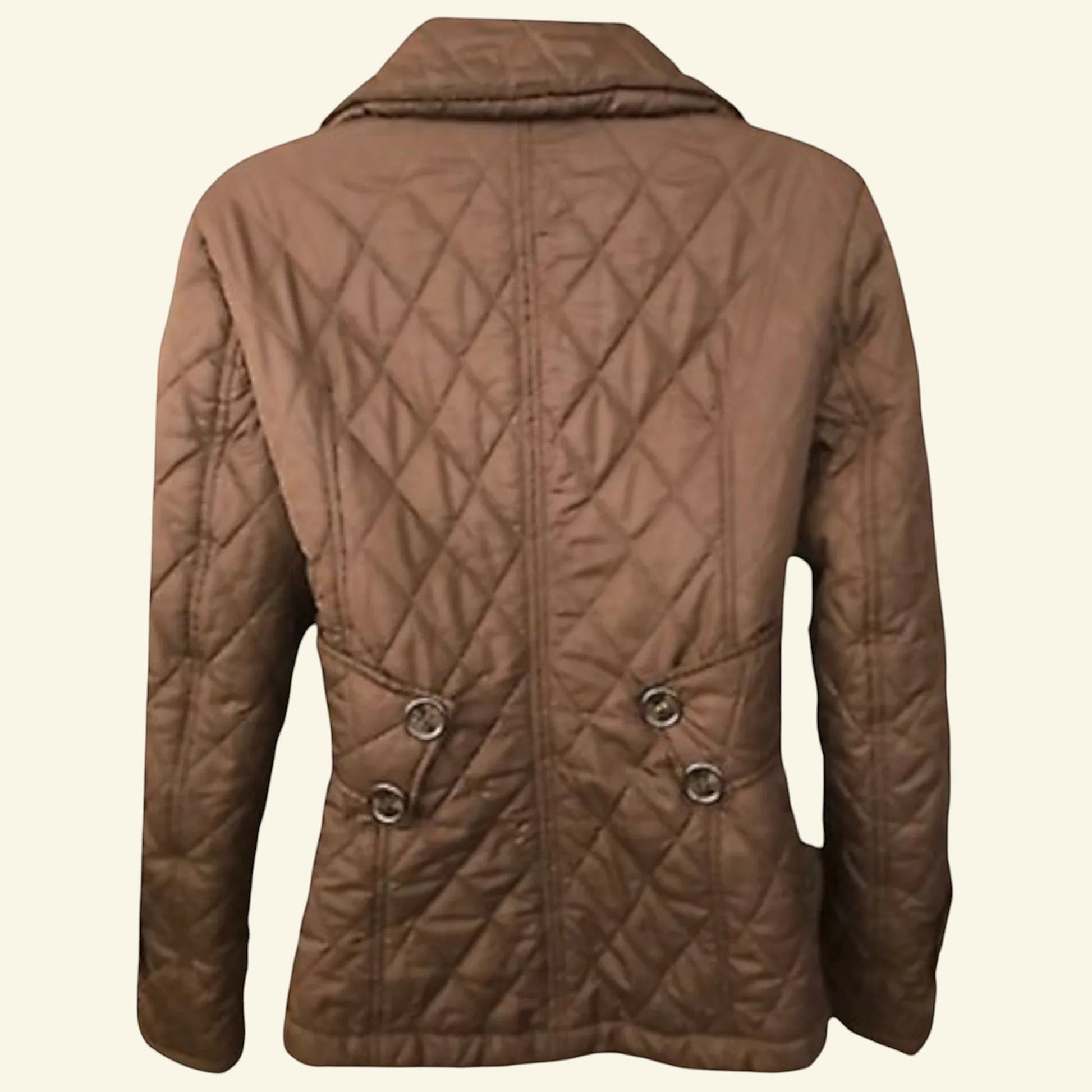 Fenn Wright Manson Ladies Brown Quilted Jacket UK 12 US 8 EU 40 - Timelessfashions