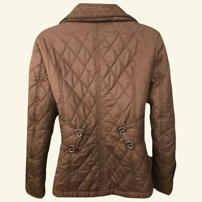 Fenn Wright Manson Ladies Brown Quilted Jacket UK 12 US 8 EU 40 - Timelessfashions