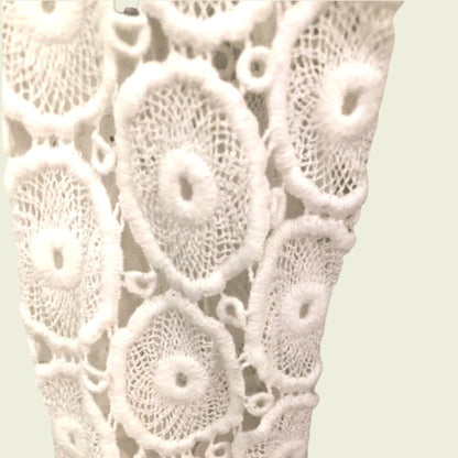 Philosophy White Ladies Lace Sleeve Dress UK 8 US 4 EU 36 - Timelessfashions