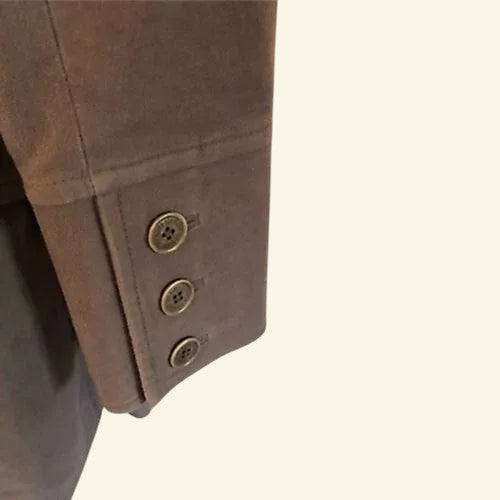 Ted Baker Brown Brushed Cotton Moleskin Belted Ladies Jacket Sz 2 UK 10 US 6 EU 38 - Timelessfashions