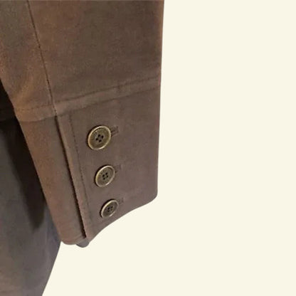 Ted Baker Brown Brushed Cotton Moleskin Belted Ladies Jacket Sz 2 UK 10 US 6 EU 38 - Timelessfashions