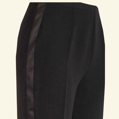 Michaela Louisa Black Tuxedo Evening Trousers UK 12 US 8 EU 40 - Timelessfashions