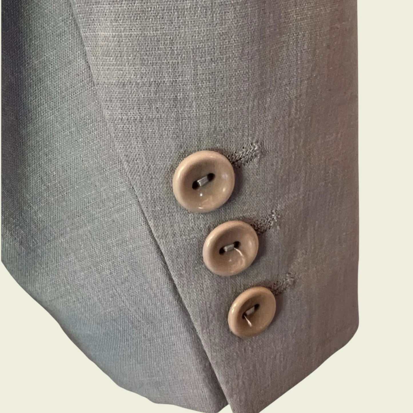 Gina B by Heidemann Vintage Dove Grey Virgin Wool Blend Jacket UK 16 US 12 EU 44 - Timelessfashions