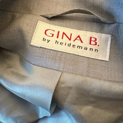Gina B by Heidemann Vintage Dove Grey Virgin Wool Blend Jacket UK 16 US 12 EU 44 - Timelessfashions
