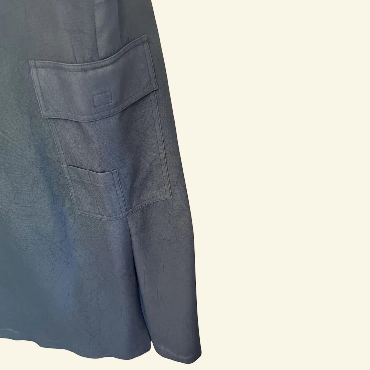 Serge Dana Womens Dove Blue Crepe Long Pencil Skirt UK 10 US 6 EU 38 - Timelessfashions
