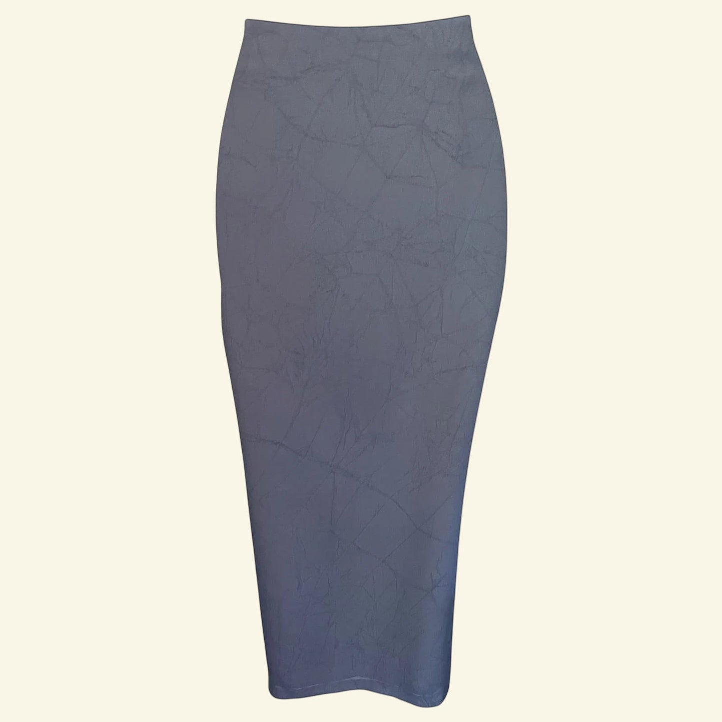 Serge Dana Womens Dove Blue Crepe Long Pencil Skirt UK 10 US 6 EU 38 - Timelessfashions