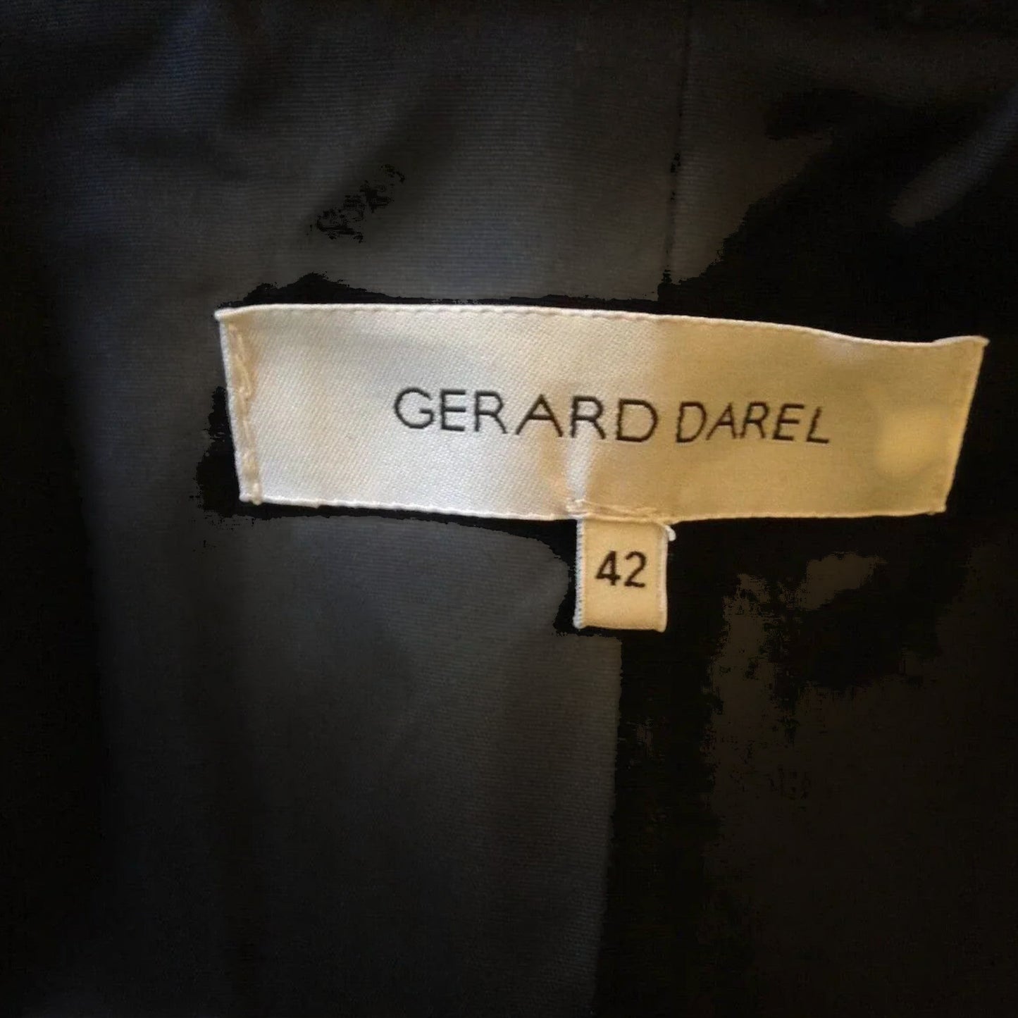 Gerard Darel Ladies Black Wool & Lambskin Leather Jacket UK 14 US 10 EU 42 - Timelessfashions