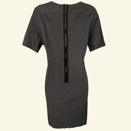Phase Eight Grey Short Sleeve Dress, Formal, Office UK 14 US 12 EU 42 - Timelessfashions