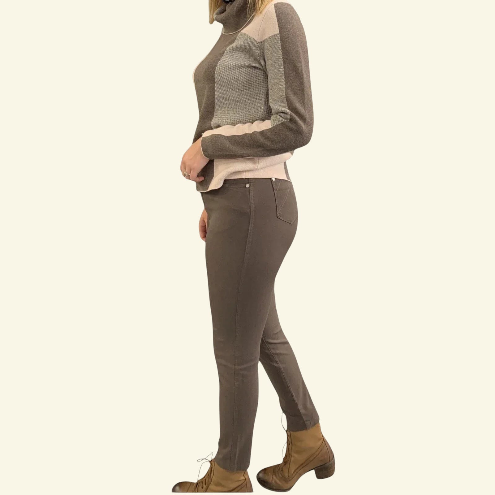 Marble Brown/Sable Fashions Slim Jeans UK 16 US 12 EU 44 - Timelessfashions