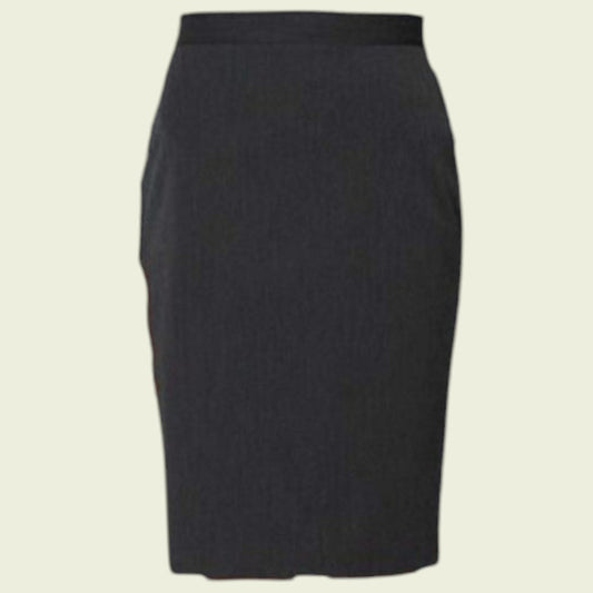 Black pencil skirt on a beige background