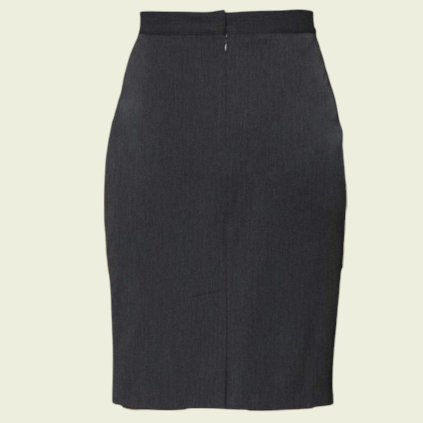Black pencil skirt on a beige background