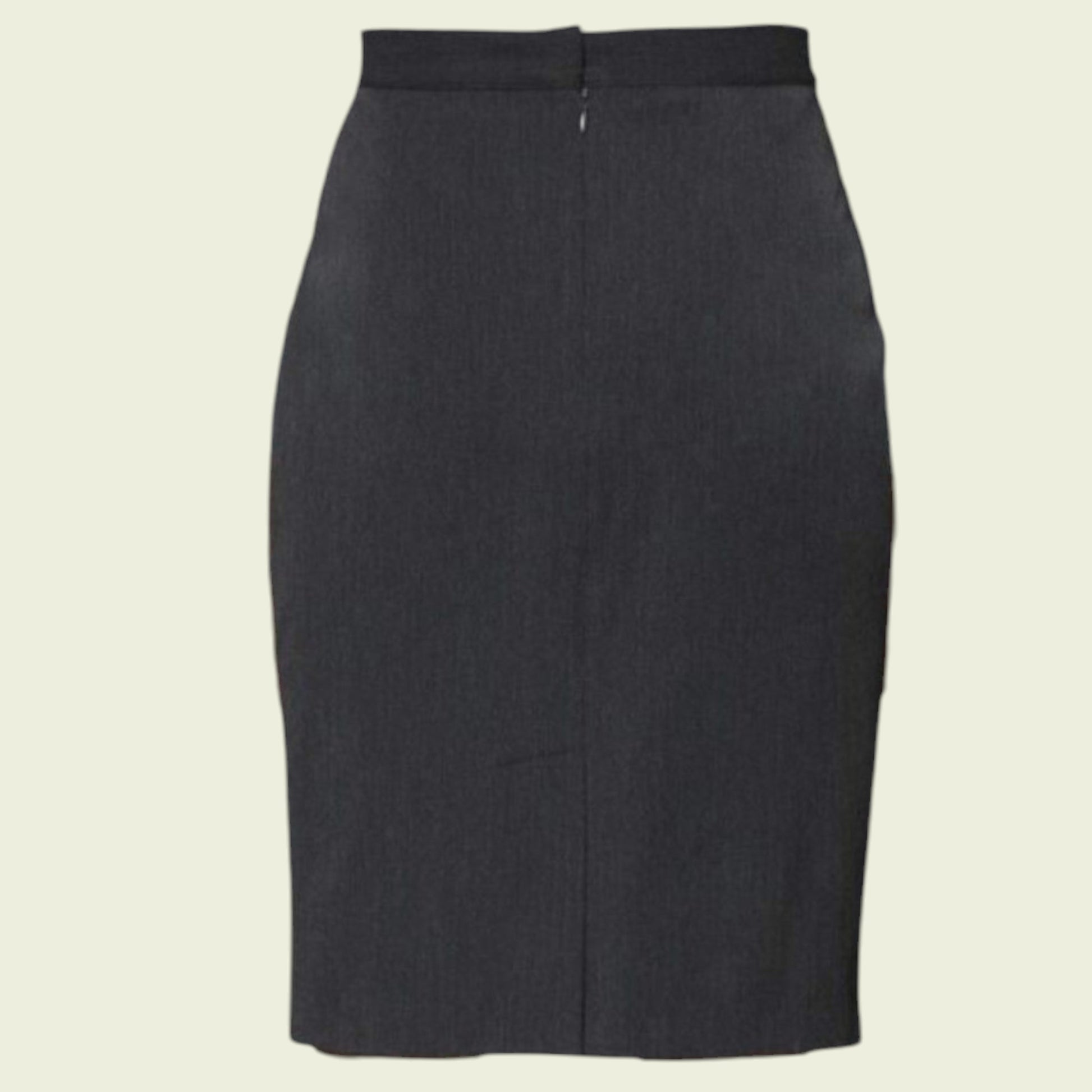 Black pencil skirt on a beige background