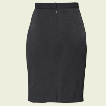 Black pencil skirt on a beige background