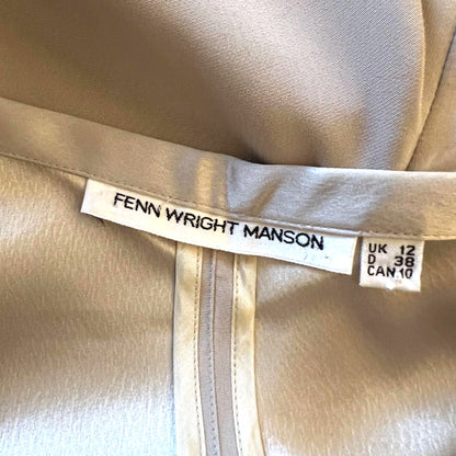 Fenn Wright Manson Wide Leg Silky Culottes, Taupe UK 10/12 US 6/8 EU 38/40 - Timelessfashions