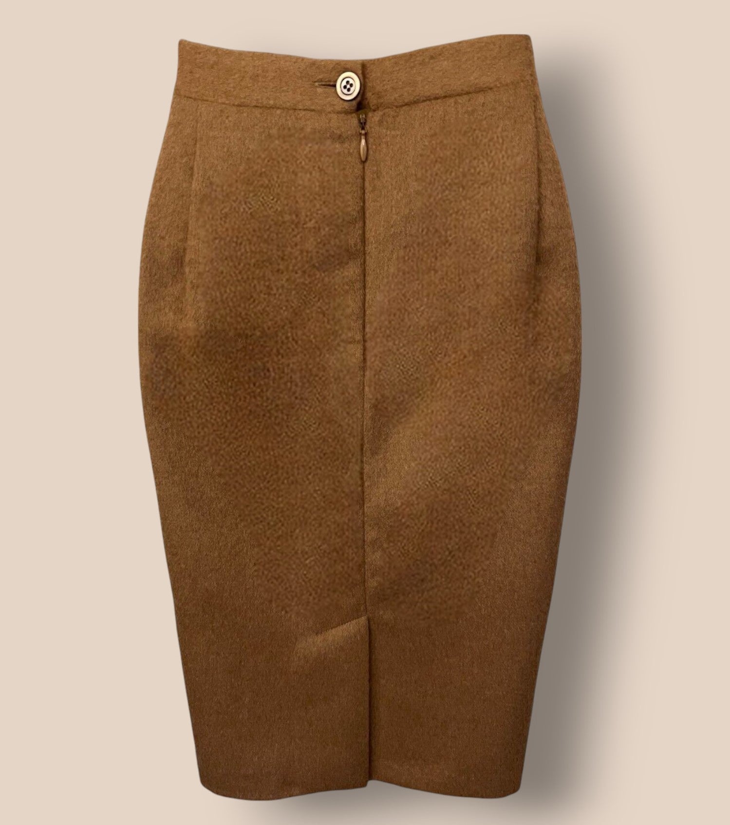 Antonio D'errico Womens Camel Hair Pencil Skirt EU 42 US 10 UK 14 Timeless Fashions