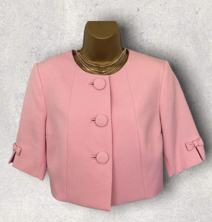 Libra Baby Pink Short Occasion Jacket UK 14 US 10 EU 42 Timeless Fashions