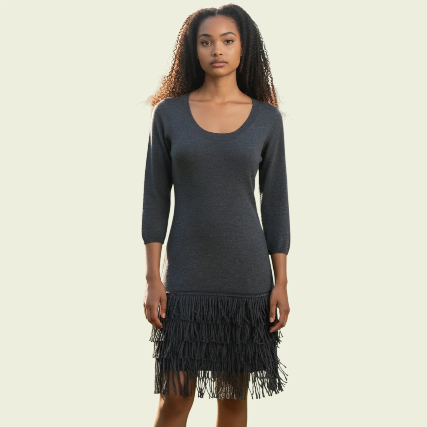 Calvin Klein Charcoal Grey Jumper Dress UK 16 US 12 EU 44 - Timelessfashions